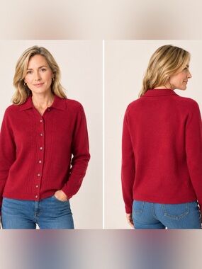 St Michael Vintage Lambswool Cardigan size 14 UE US 10